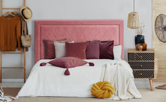 Tête de lit Meghan 160cm Velours Rose