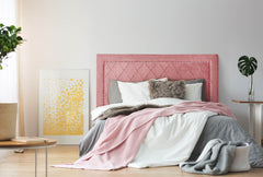 Tête de lit Meghan 160cm Velours Rose