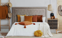 Tête de lit Amoli 180 cm velours taupe