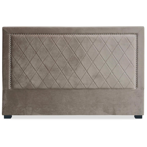 Tête de lit Amoli 180 cm velours taupe