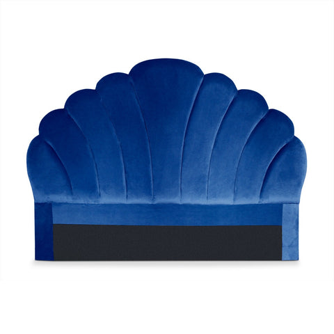 Tête de lit 140 cm Avia velours bleu