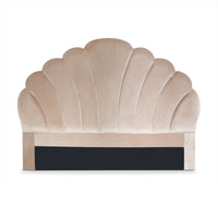 Tête de lit 140 cm en velours taupe