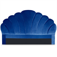 Tête de lit en velours bleu Avia 180 cm