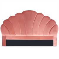 Tête de lit 180 cm en velours rose