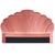 Tête de lit 180 cm en velours rose
