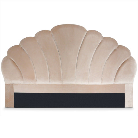 Tête de lit en velours Avia 180 cm taupe