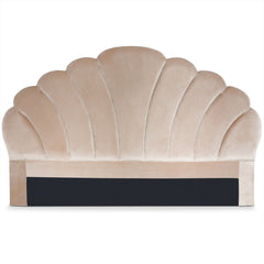 Tête de lit en velours Avia 180 cm taupe