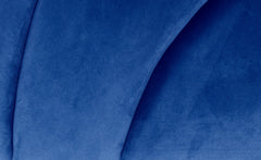 Tête de lit en velours bleu Avia 180 cm
