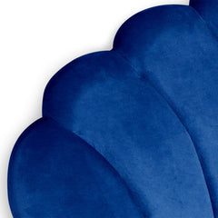 Tête de lit en velours bleu Avia 180 cm