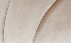 Tête de lit en velours Avia 180 cm taupe