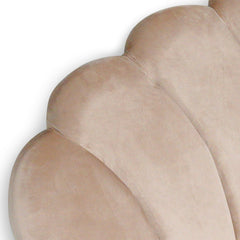 Tête de lit en velours Avia 180 cm taupe