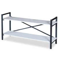 Meuble TV industriel Marcadet 120 cm blanc