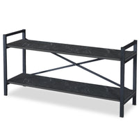 Meuble TV industriel Marcadet 120 cm noir
