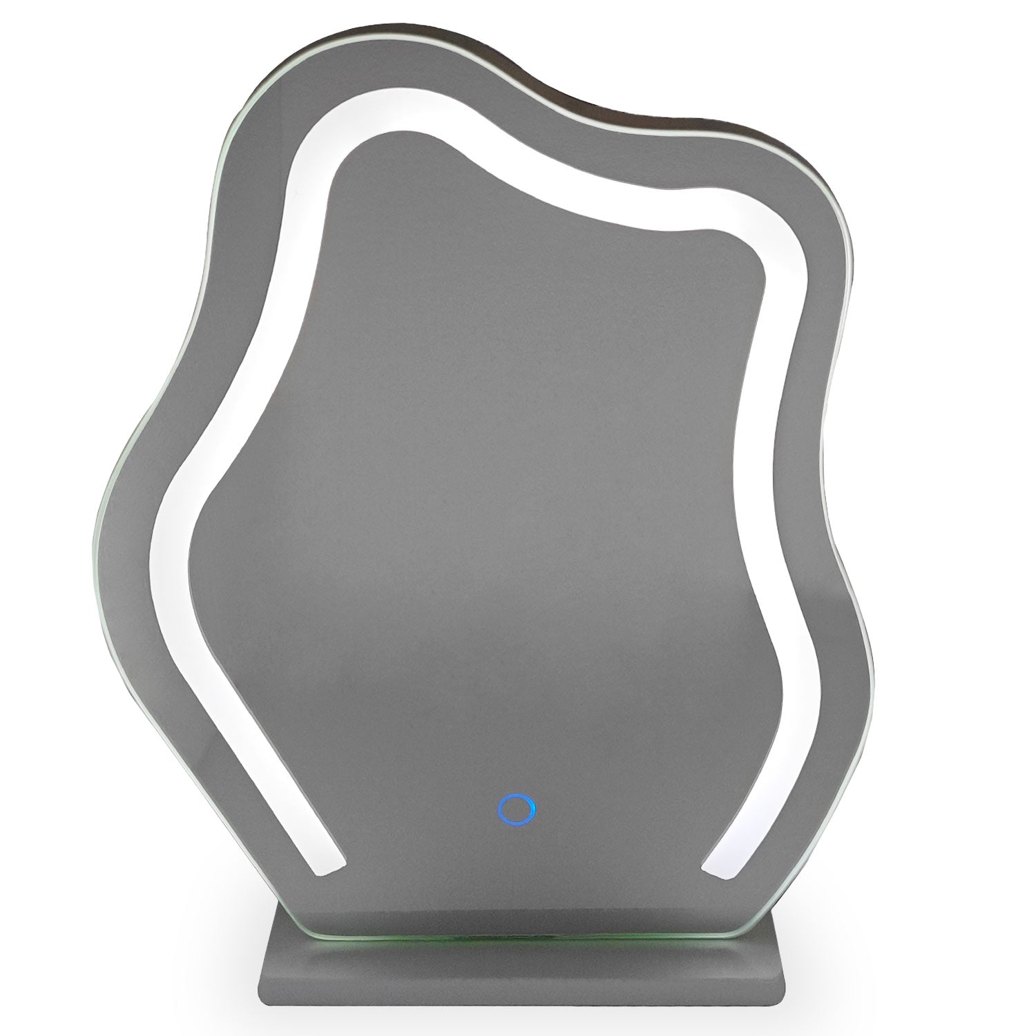 Coiffeuse avec 5 tiroirs arrondis et miroir design L102cm Mezade Noir