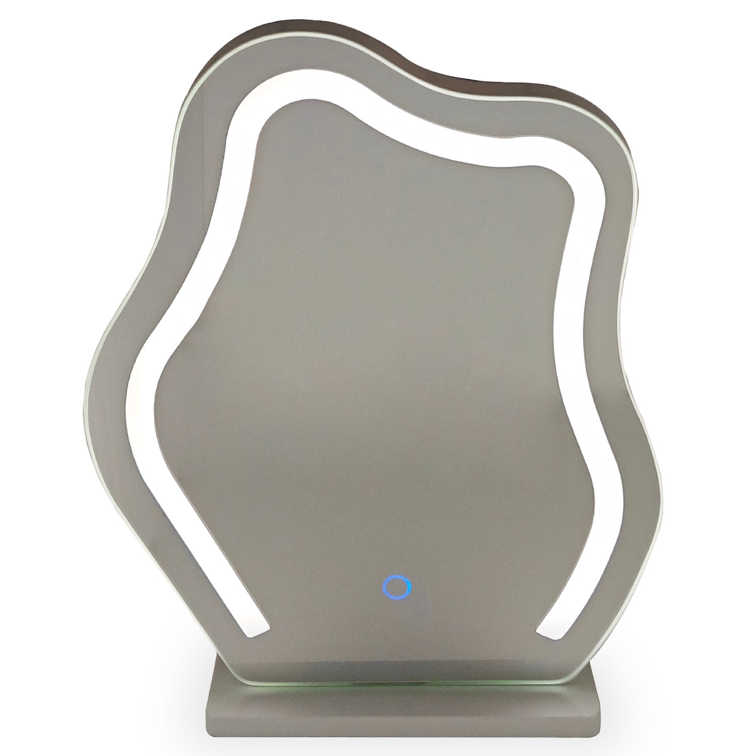 Coiffeuse avec 5 tiroirs arrondis et miroir design L102cm Mezade Noir