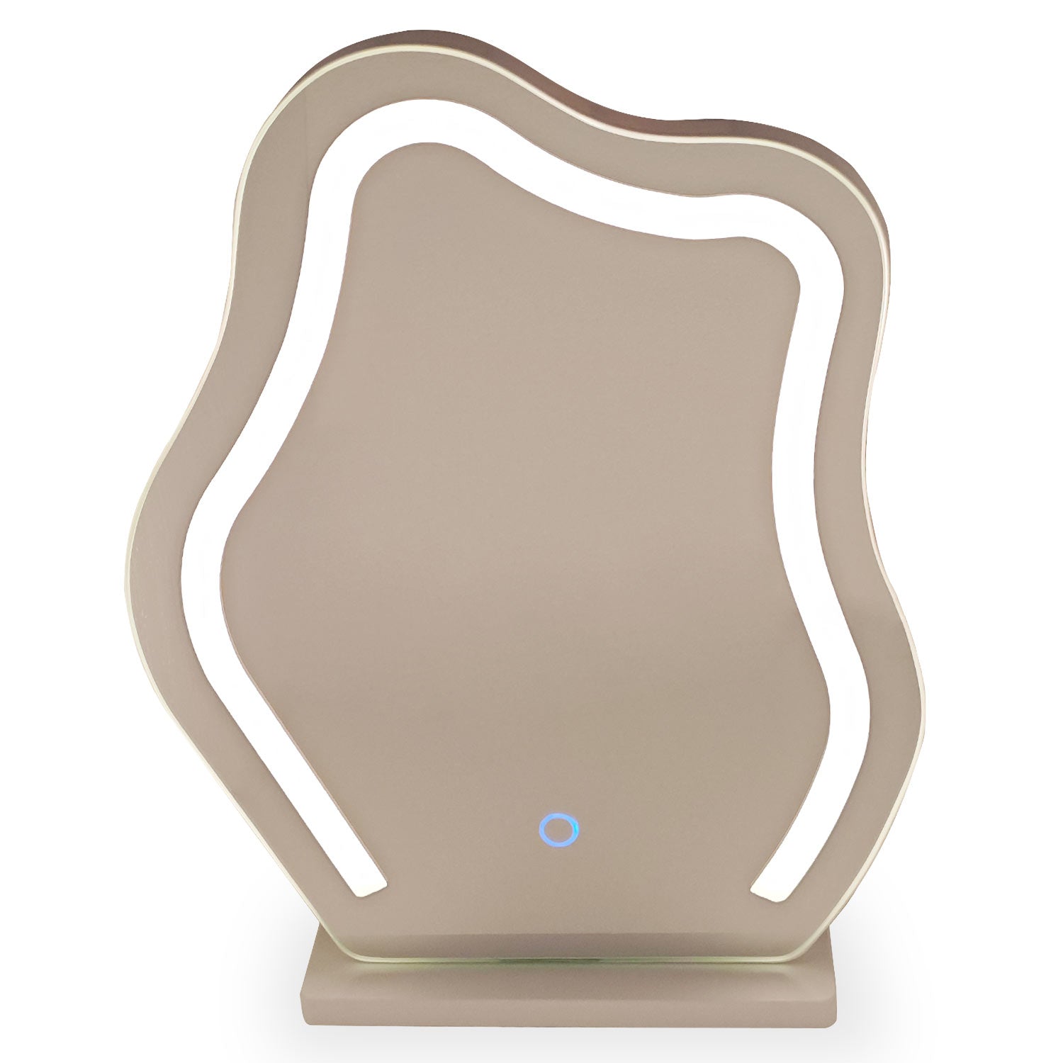 Coiffeuse avec 5 tiroirs arrondis et miroir design L102cm Mezade Noir