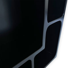 Meuble de rangement Caras à étagères arche L60cm bois noir