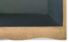 Table de chevet en bois sculpté Bornar, style oriental 1 porte