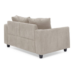 Canapé contemporain 2 places Mozart Velours côtelé Beige