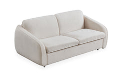 Canapé convertible express Naturali Tissu bouclette Crème