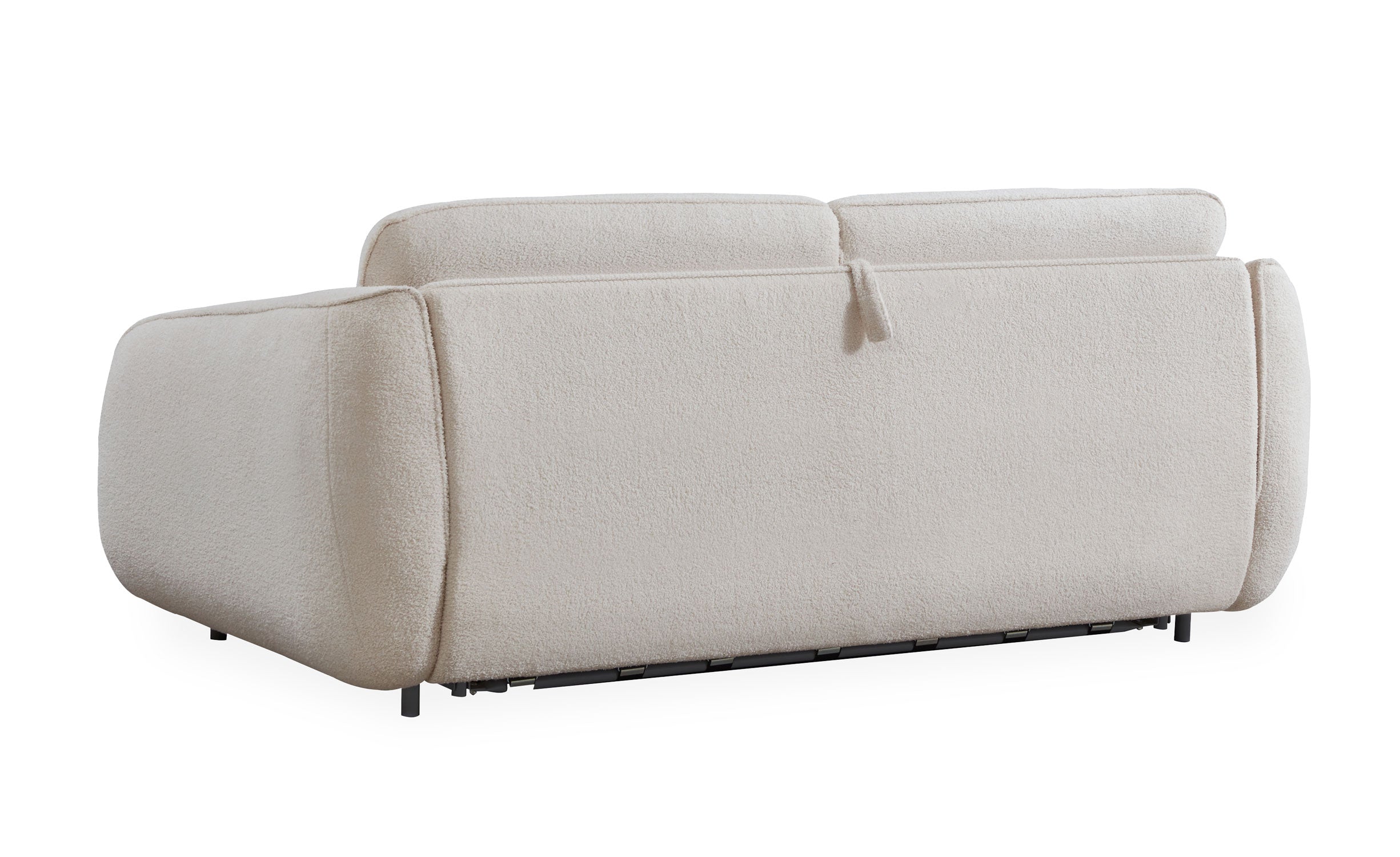 Canapé convertible express Naturali Tissu bouclette Crème