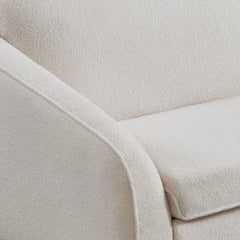 Canapé convertible express Naturali Tissu bouclette Crème