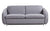 Canapé convertible en tissu gris clair