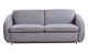 Canapé convertible en tissu gris clair