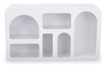 Buffet design arches style troglodyte Boris L130 cm blanc