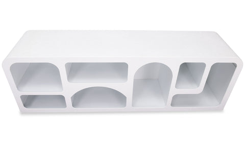Buffet bas Navalor L160cm design arches style troglodyte Blanc