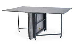 Table console Cesae extensible 300 cm effet béton ciré gris