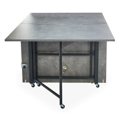 Table console Cesae extensible 300 cm effet béton ciré gris