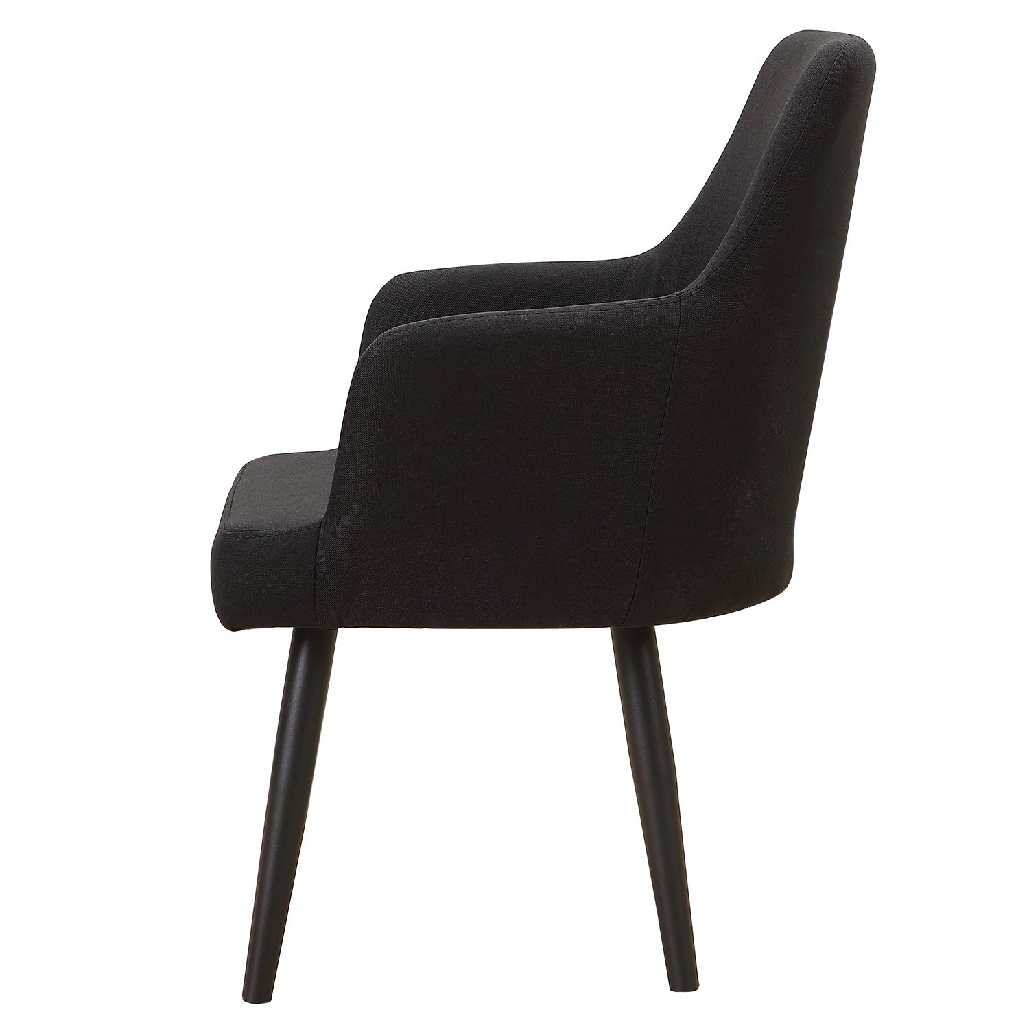 Lot de 2 Fauteuils Neiva Tissu Noir