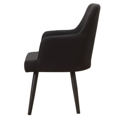 Lot de 2 Fauteuils Neiva Tissu Noir