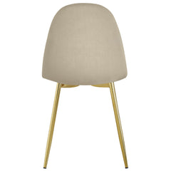 Lot de 4 chaises Atona velours taupe