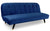 Canapé clic-clac convertible en velours bleu