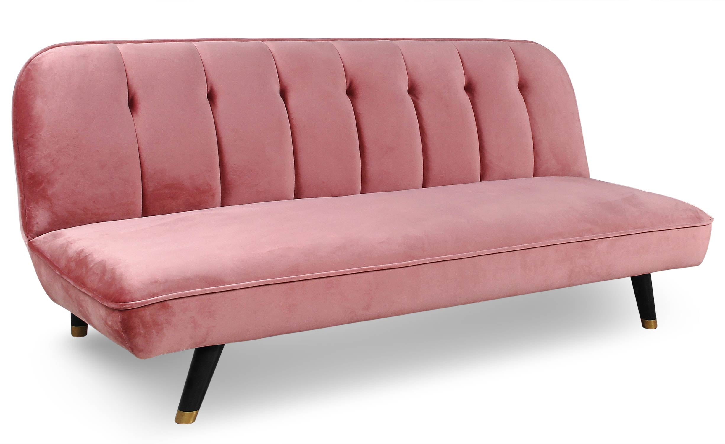 Canapé convertible Olympia Velours Rose