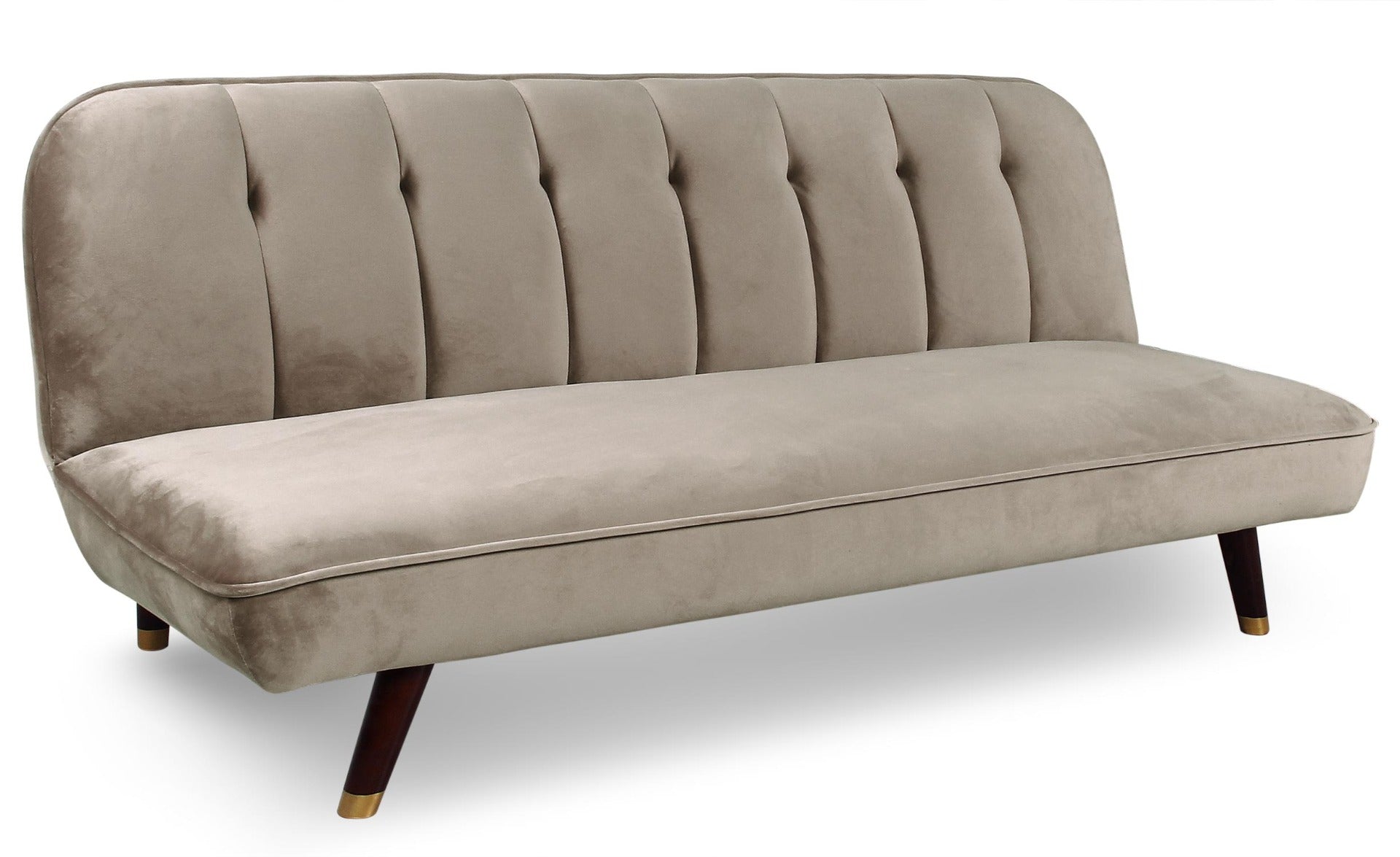 Canapé convertible Olympia Velours Taupe