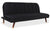Canapé clic-clac convertible en velours noir
