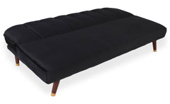 Canapé clic-clac convertible Arees velours noir