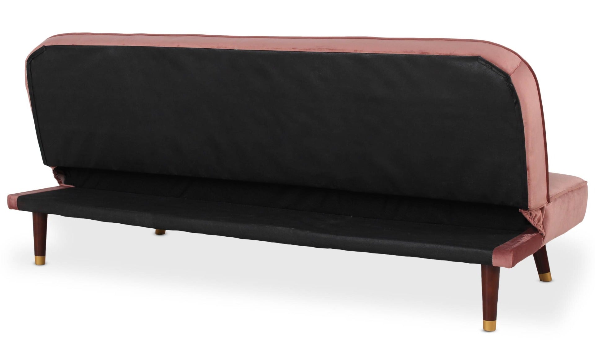 Canapé convertible clic-clac Olympia Velours Rose