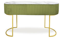 Coiffeuse Paloma 1 tiroir Velours Kaki