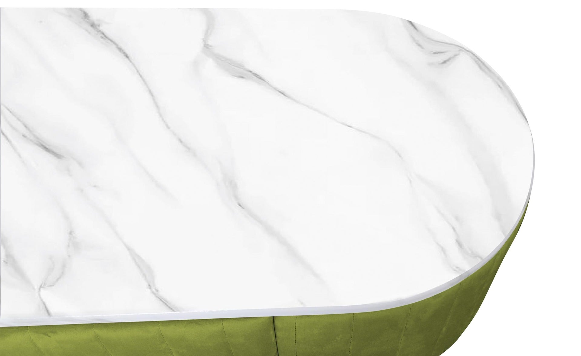 Coiffeuse Paloma 1 tiroir Velours Kaki