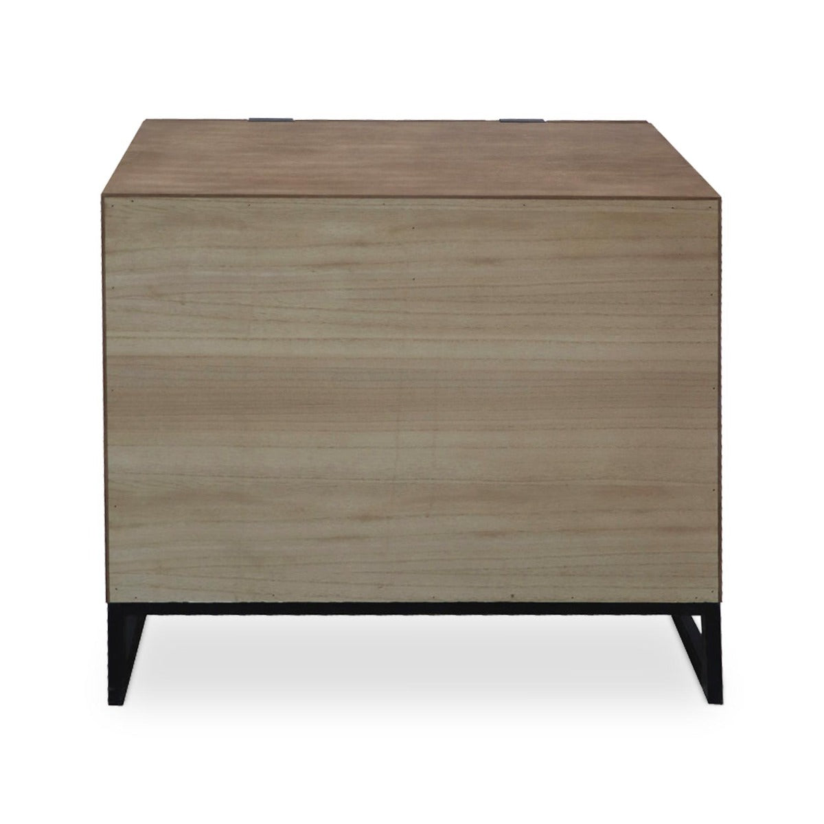 Commode 2 tiroirs et 2 portes battantes Panara Chêne Clair