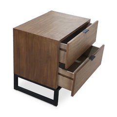 Table De Chevet 2 tiroirs Panara Chêne Clair