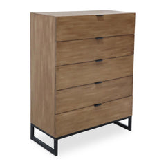 Commode 5 tiroirs Panara Chêne Clair