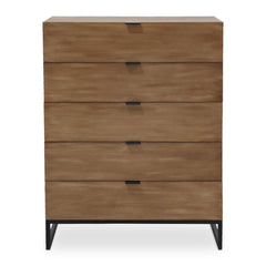 Commode 5 tiroirs Panara Chêne Clair