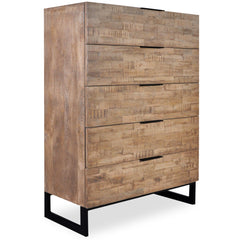 Commode 5 tiroirs Panara Chêne Clair