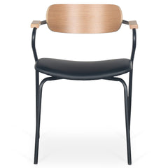 Lot de 4 chaises design Paradox Bois et Simili Noir