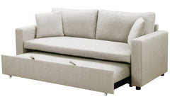 Canapé 3 places Convertible Saphir Tissu Beige